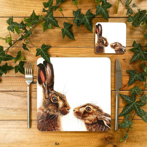Kissing Hares Placemat