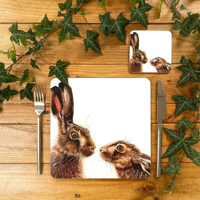 Kissing Hares Placemat